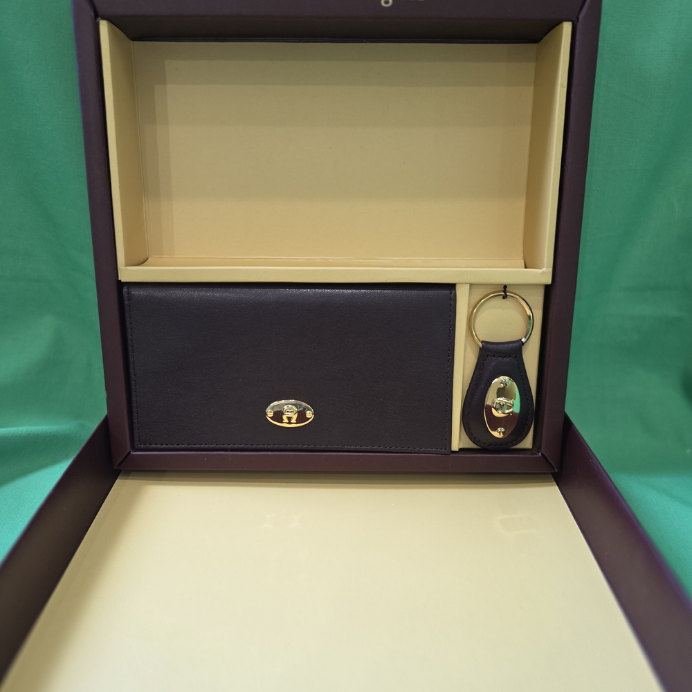 Etienne Aigner Dark Brown Key & Checkbook Holder NIB